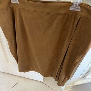 J Jill faux suede skirt size 2X